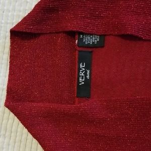 Glittery red lightweight sweater